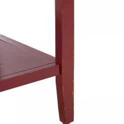 Kirklands Home & Oak 4-Drawer Charlotte Sideboard Red