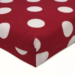 Hot Kirklands Home Red & White Polka Dot Outdoor Chaise Cushion