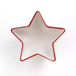 Discount Kirklands Home Red and White Star Appetizer Bowl