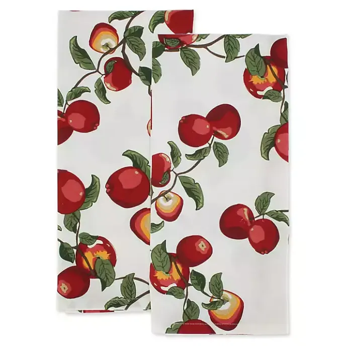 Best Kirklands Home Red Apples 4-pc. Kitchen Towel and Pot Holder Set