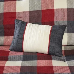 Clearance Kirklands Home Red Buffalo Check King 7-pc. Comforter Set