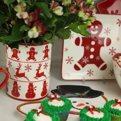 Discount Kirklands Home Red Christmas Characters Utensil Holder