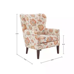 Online Kirklands Home Red Floral Colette Accent Chair