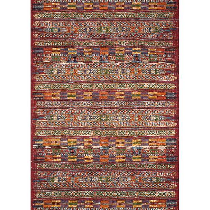 Kirklands Home Red Multicolor Southwestern Outdoor Area Rug, 7x11