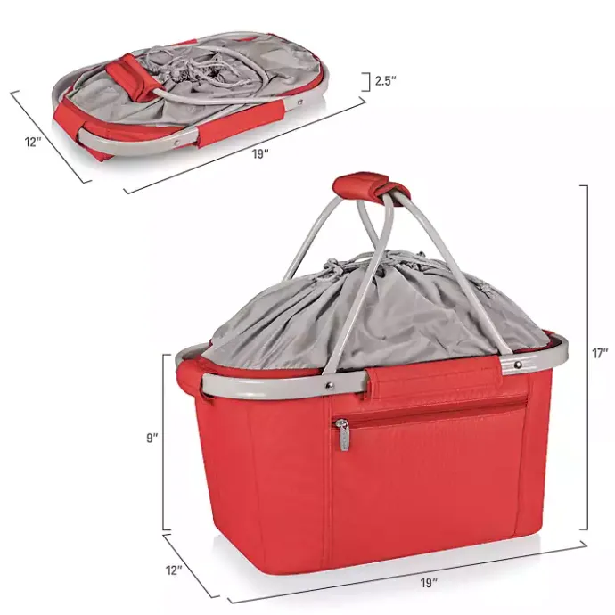 Discount Kirklands Home Ohio State Buckeyes Cooler Basket Red