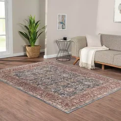 New Kirklands Home Red Persian Bordered Traditional Area Rug, 8x10