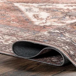 Clearance Kirklands Home Persian Medallion Washable Area Rug, 3x5 Red