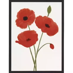Outlet Kirklands Home Red Poppies Framed Art Print