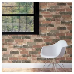 Discount Kirklands Home Red Reclaimed Brick Peel & Stick Wallpaper
