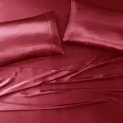 Best Kirklands Home Satin King 2-pc. Pillow Case Set Red