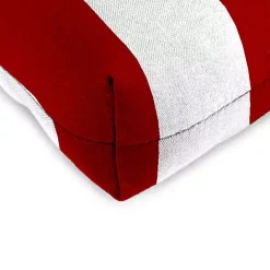 Hot Kirklands Home Red Stripe French 2-pc. Outdoor Wicker Cushion Set