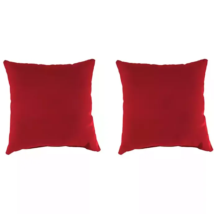 Online Kirklands Home Veranda Outdoor Pillows, Set of 2 Red