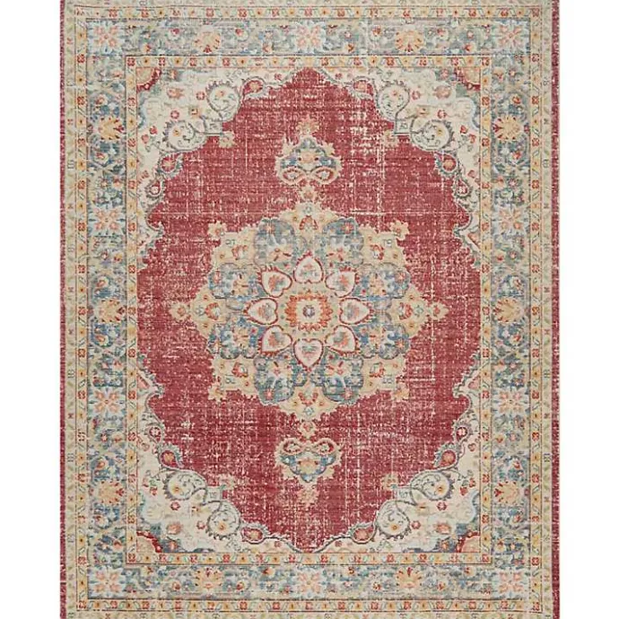 Online Kirklands Home Vintage Medallion Area Rug, 7x10 Red