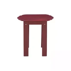 Online Kirklands Home Warren Adirondack Outdoor Accent Table Red