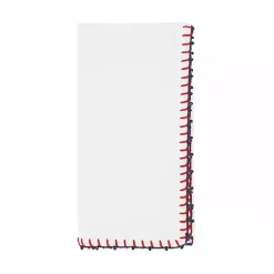 Kirklands Home Red Whipstitch Napkins, Set of 4 White