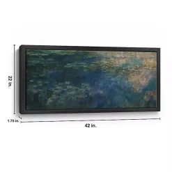 Best Kirklands Home Reflections of Clouds Framed Canvas Art Print Blue