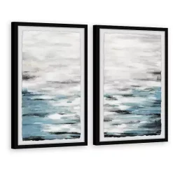 Hot Kirklands Home Reflective Sea Framed Art Prints, Set of 2