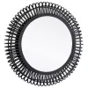 Online Kirklands Home Reina Black Bamboo Wall Mirror