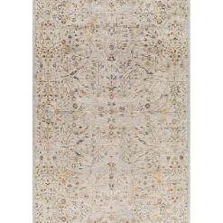 Hot Kirklands Home Reine Cream Abstract Medallion Area Rug, 5x7