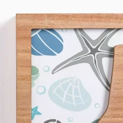 Hot Kirklands Home Relax Seashell Print Wood Wall Plaque