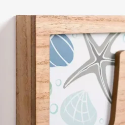 Hot Kirklands Home Relax Seashell Print Wood Wall Plaque