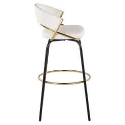 Outlet Kirklands Home Remy Swivel Bar Stools, Set of 2 White