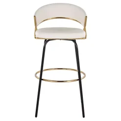 Outlet Kirklands Home Remy Swivel Bar Stools, Set of 2 White