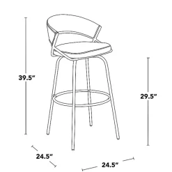 Outlet Kirklands Home Remy Swivel Bar Stools, Set of 2 White