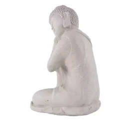 New Kirklands Home Resting Buddha Statue Gray