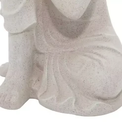 New Kirklands Home Resting Buddha Statue Gray