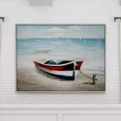Online Kirklands Home Resting Rowboat Framed Canvas Art Print