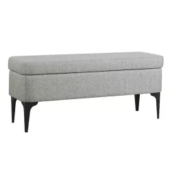 Outlet Kirklands Home Ricardo Woven Storage Bench Gray