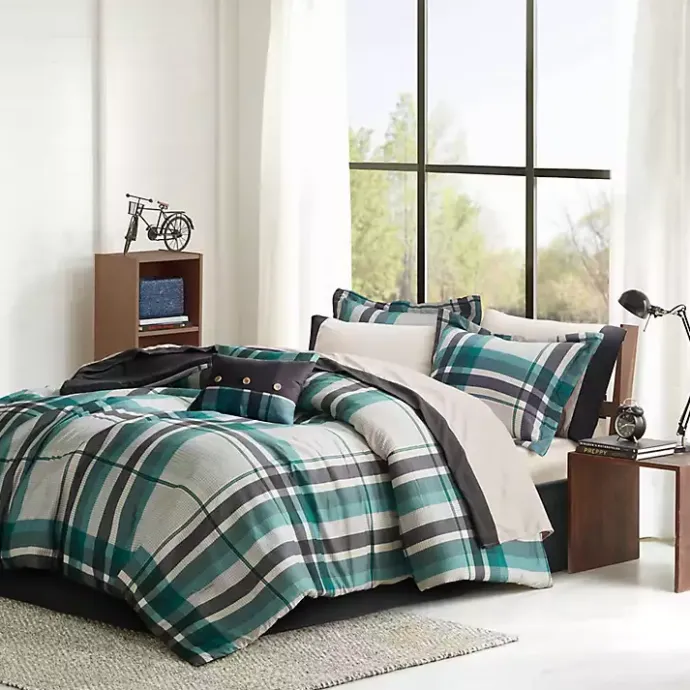 Online Kirklands Home Roger Plaid 9-pc. Full Comforter Set