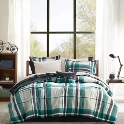Sale Kirklands Home Roger Plaid 9-pc. Queen Comforter Set