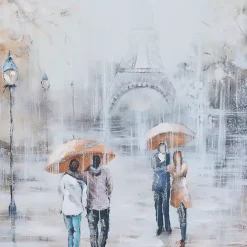 Hot Kirklands Home Romantic Rainy Paris Transitional Framed Wall Art