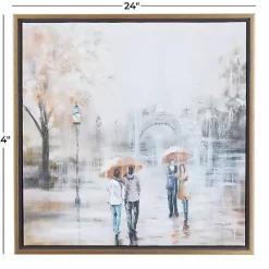 Hot Kirklands Home Romantic Rainy Paris Transitional Framed Wall Art