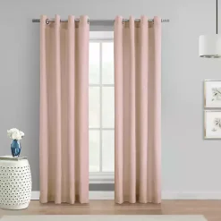 Online Kirklands Home Rose Crinkle Harmony Curtain Panel, 84 in. Pink