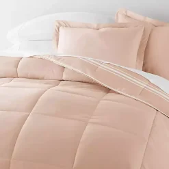 Online Kirklands Home Rose Striped Reversible 3-pc. King Comforter Set Pink
