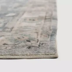 Online Kirklands Home Rosette Dusty Aqua Area Rug, 5x7