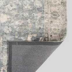Online Kirklands Home Rosette Dusty Aqua Area Rug, 5x7