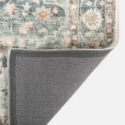 Discount Kirklands Home Rosette Green and Ivory Area Rug, 7x9