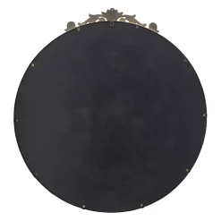 Best Kirklands Home Round Antique Floral Scroll Mirror, 39 in. Gold