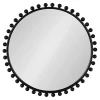 Sale Kirklands Home Round Black Beaded Metal Wall Mirror