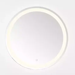 Outlet Kirklands Home Round Caspar LED Wall Mirror