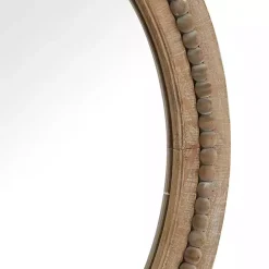 Online Kirklands Home Round Distressed Beaded Wall Mirror, 28 in.