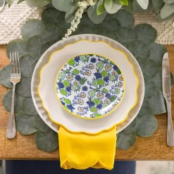 Outlet Kirklands Home Round Eucalyptus Leaves Placemat Green
