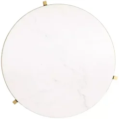 Online Kirklands Home Round Aguilar Accent Table Gold