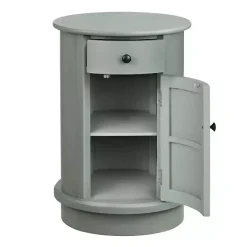 Clearance Kirklands Home Round Beckly Accent Table Gray