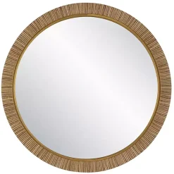 Hot Kirklands Home Round Rattan Wall Mirror