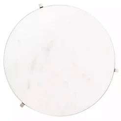 Best Kirklands Home Round Aguilar Accent Table Silver